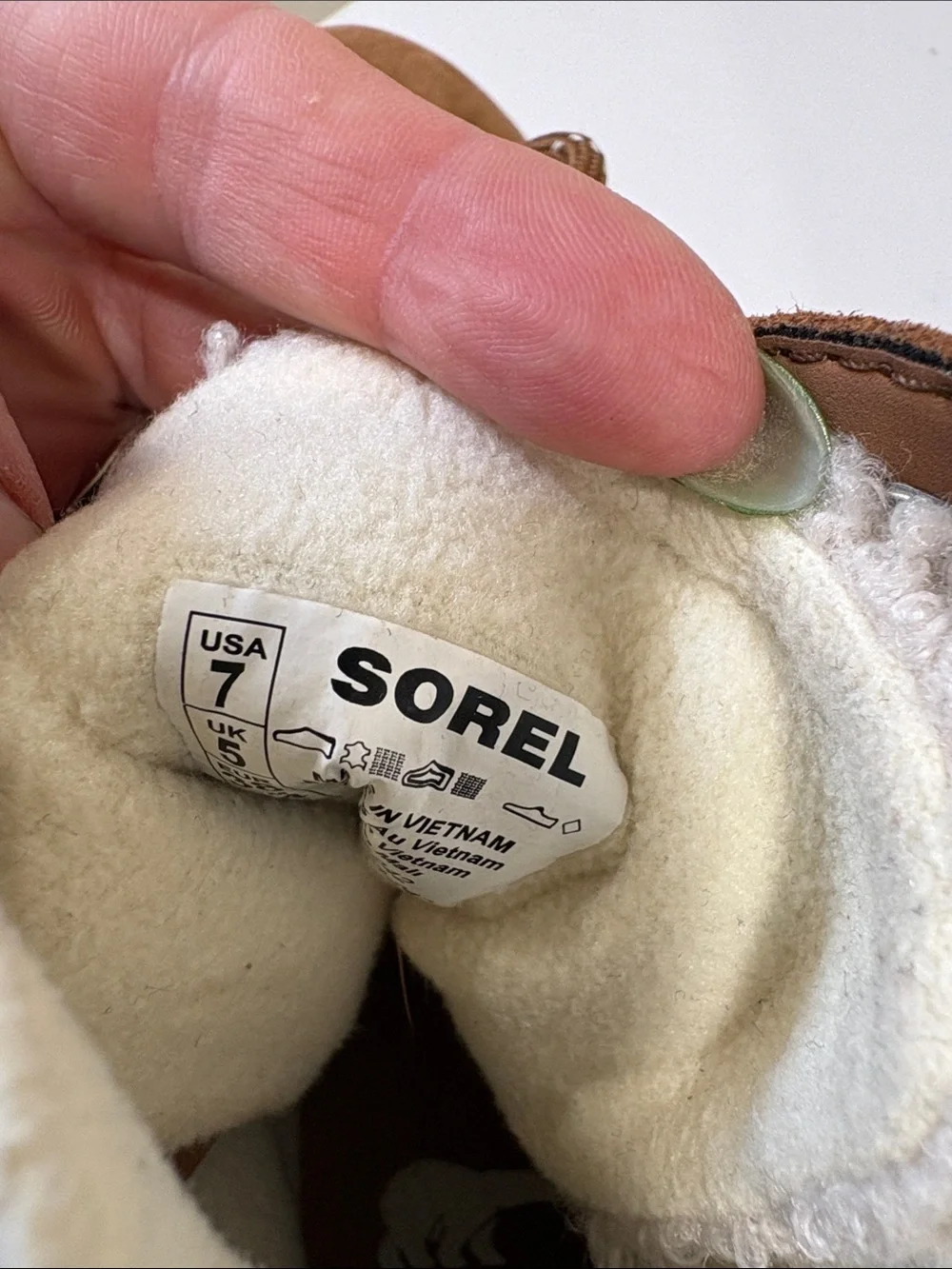 Sorel Explorer III Joan Cozy Shearling-Lace Winter Boots in Brown